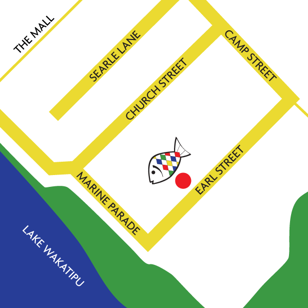 Queenstown fish and chips map